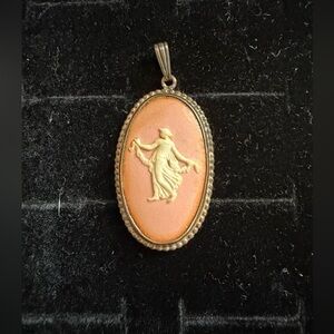 Vintage Wedgwood Pink Cameo Pendant